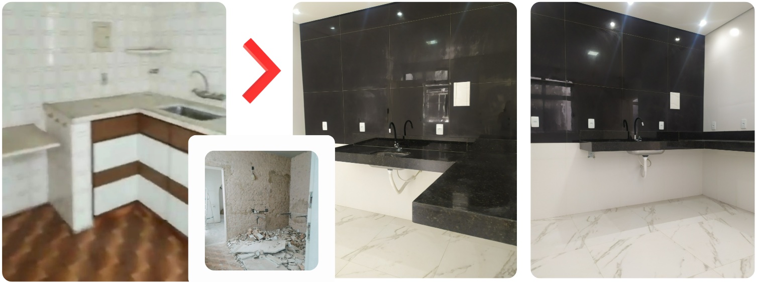 Antes e Depois da Cozinha Premium